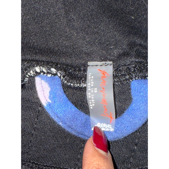 Free People Movement Fast Times Hoodie Jacket Pullover Bleach Plaid Blue XS - Picture 3 of 5